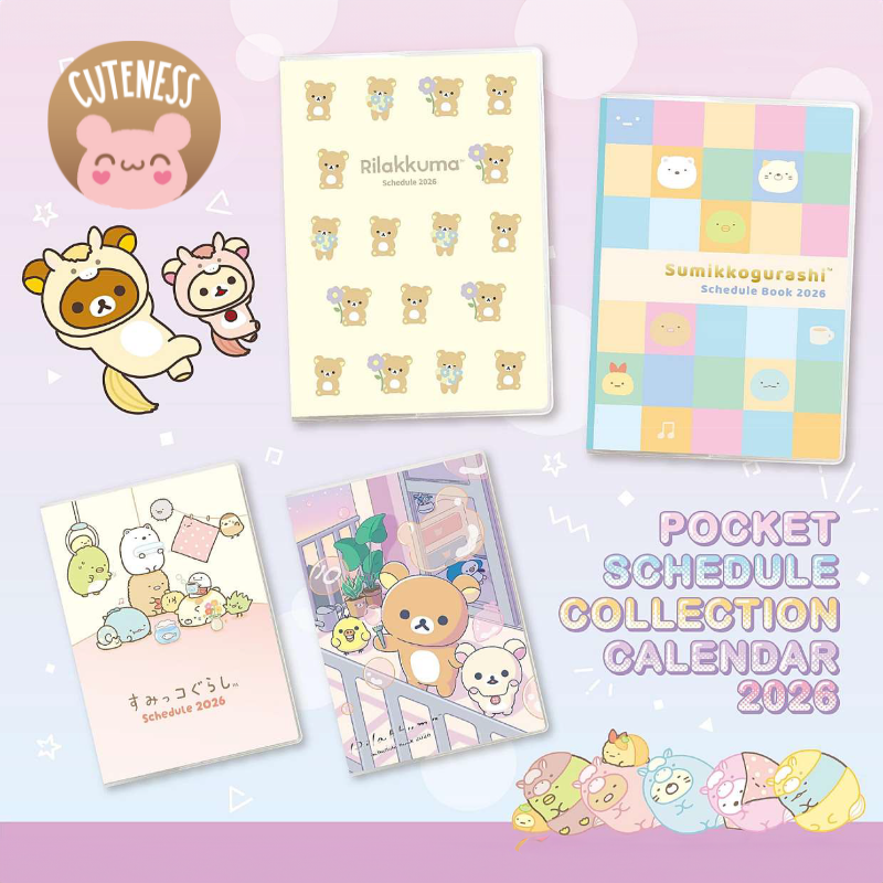 De schattigste kawaii agenda’s en kalenders voor 2026 komen eraan!