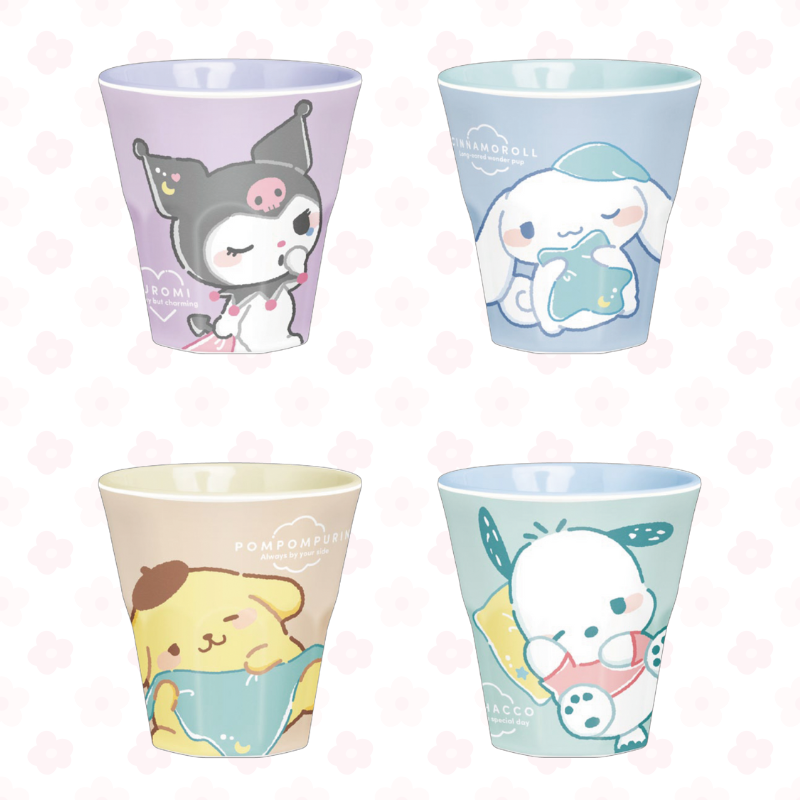 Kawaii melamine bekers: vrolijk en handig!